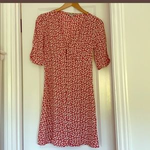 All Saints KOTA SCATTER DRESS (Red)